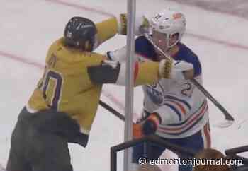 NHL taking closer look at vicious Vegas crosscheck to face of Edmonton Oilers winger