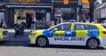 Man rushed to hospital with leg injury after crash on busy Southall road