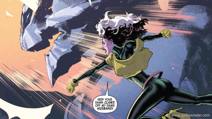 Rogue punches out a dragon in Uncanny X-Men #18 as a "never before shown" part of X-history is revealed