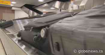 Alberta woman dealing with lost luggage, despite AirTag location