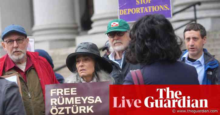 Rümeysa Öztürk, detained Tufts student, released from federal custody – as it happened