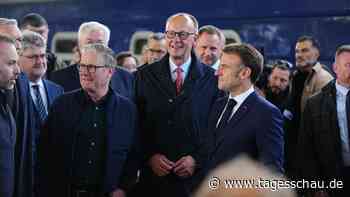 Merz, Macron und Starmer in Kiew eingetroffen