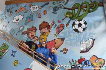 Künstler „Ka$h“ bringt Farbe in den Schlänger Schulalltag