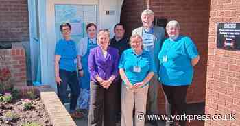 Alison Hume MP snips ribbon to launch lift at Whitby's WHISH