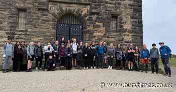 Bury school community hikes 21 miles to raise funds for trampoline