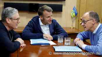 Merz, Macron, Starmer und Tusk in Ukraine: Druck auf Aggressor Russland und Kreml Diktator Putin erhöhen