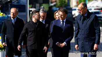 Gemeinsamer Besuch in der Ukraine: Kiews wichtigste europäische Partner haben eine klare Botschaft für Moskau – und sie drohen