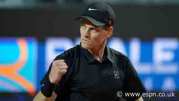 Sinner returns from ban with win at Italian Open