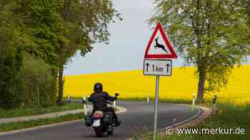 Motorradfahrer stößt in Bayern mit Reh zusammen – und wird schwer verletzt