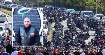 'A legend in motion' - Beloved South Shields biker laid to rest honoured by hundreds of Hells Angels