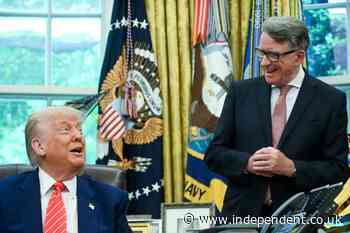 Mandelson reveals Trump called him handsome after they held hands in the Oval Office