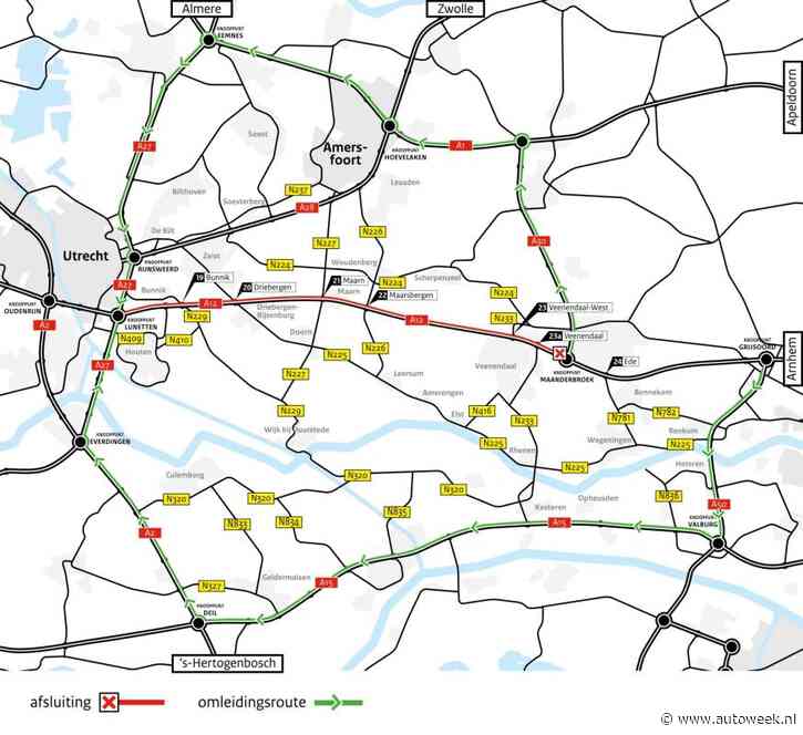 Dit moet je weten over snelweg A12 die nog tot 19 mei dicht is
