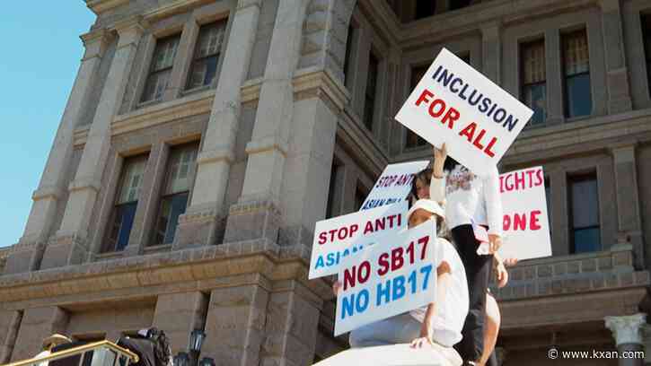 Asian Americans rally outside Texas Capitol as lawmakers move closer to passing land-ban