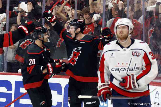 Svechnikov, Andersen lead Hurricanes past Capitals 4-0, lead series 2-1