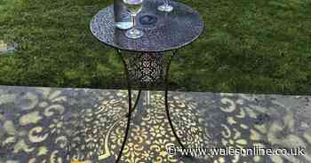 Shoppers love solar powered bistro table that looks 'absolutely beautiful' in smaller gardens
