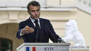 Ukraine-Liveblog: ++ Macron kritisiert Putins Angebot als "unzureichend" ++