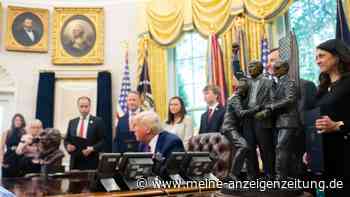 Trump stellt Statue des Butler-Attentats im Oval Office auf