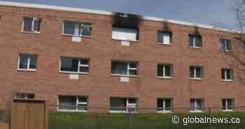 Person hanging from window rescued, 2 in critical condition after Winnipeg fire