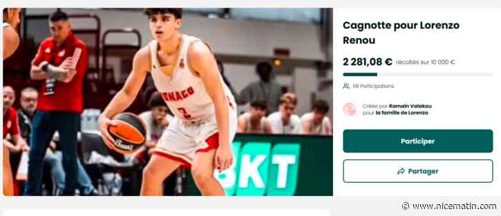 Décès d'un jeune basketteur de l'AS Monaco sur l'A8: une cagnotte ouverte pour la famille de Lorenzo Renou