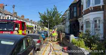 Man suffers smoke inhalation after fire rips through terraced house