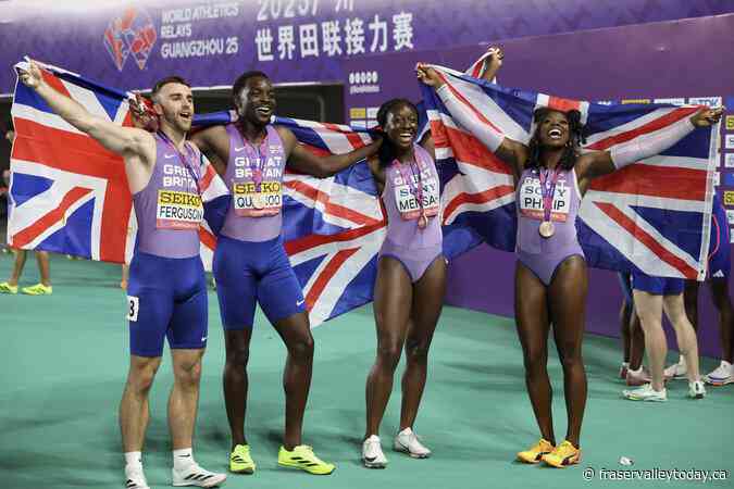 Canada wins first World Relays mixed 4×100-meter title from Jamaica and Britain