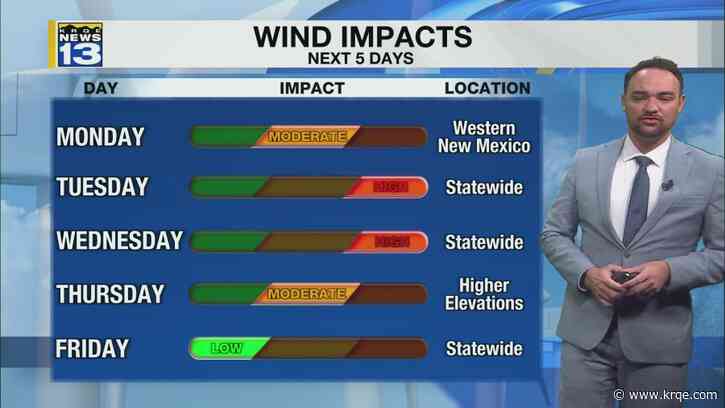Windier and warmer weather moves in this week