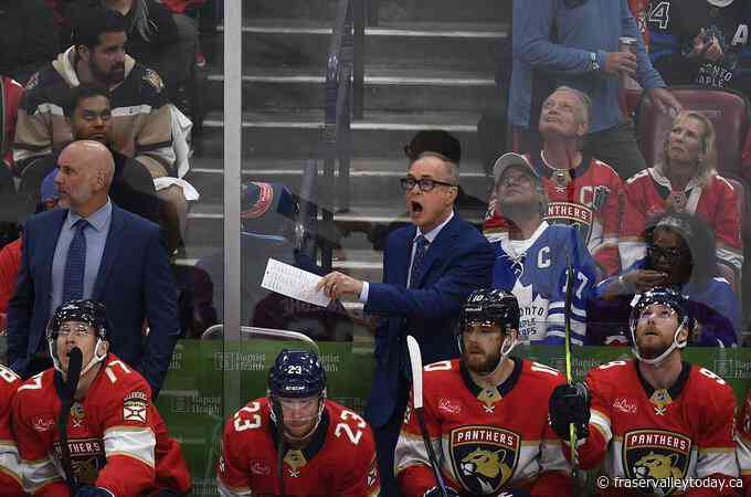 Bobrovsky stops 23 shots, Panthers beat Leafs 2-0 to tie series at two games apiece