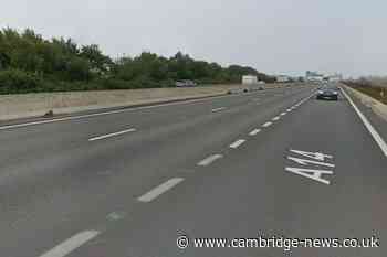 Person taken to hospital after multi-vehicle crash on A14 in Cambridgeshire