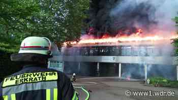 Großbrand an Erkrather Schule