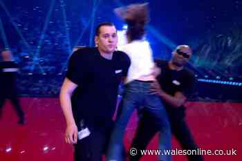 Eurovision live semi-final disrupted by stage invader as fans ask if they are 'part of act'