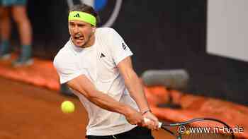 Regenchaos bremst Spiel aus: Zverev gelingt in Rom Revanche unter Flutlicht