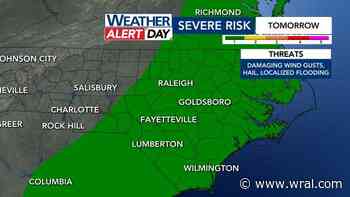 WRAL Weather Alert Day: Severe weather threats continue Wednesday,