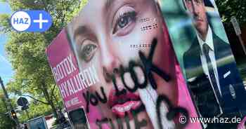 „You look fine” – Werbeanhänger am Maschsee beschmiert