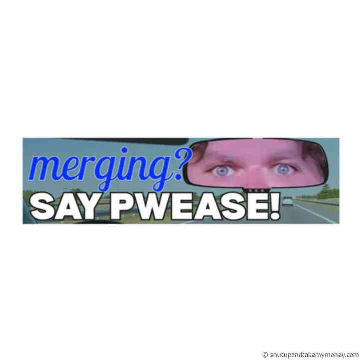 Merging? Say PWEASE! JD Meme Decal