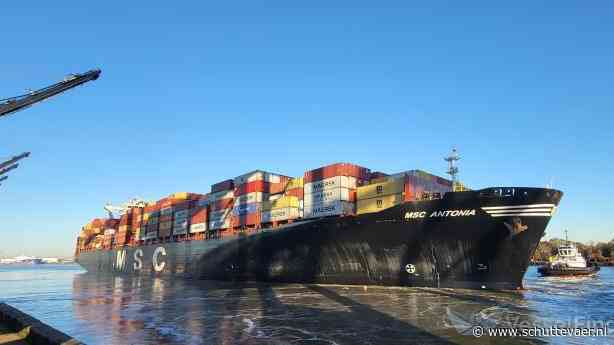 Containerschip MSC Antonia loopt aan de grond na GPS-spoofing