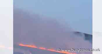 RECAP: Six fire engines tackling wildfire in the Rivington area