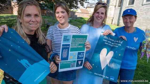 Vriendengroep wandelt 100km Dodentocht voor Berrefonds en zamelt geld in met snoepverkoop: “Iedereen kent wel iemand die een kind verloren heeft”