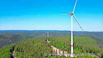 Windpark in Bad Wildbad: Das erste Windrad auf dem Kälbling ist fertig