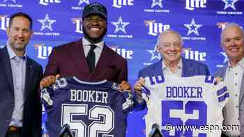 With first-round G Tyler Booker, Cowboys aim to rebuild elite O-line from last decade