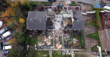 Footage shows moment deadly explosion ripped through Newcastle homes killing schoolboy Archie York
