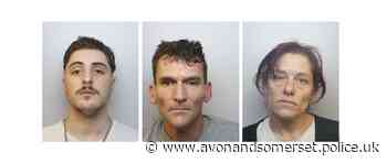 Trio jailed for cocaine and heroin supply in Weston-super-Mare