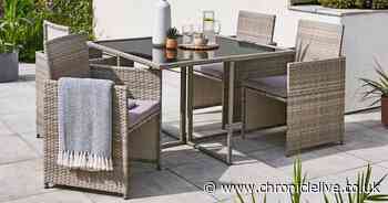 Dunelm's rattan outdoor furniture set is 'excellent for a smaller garden'