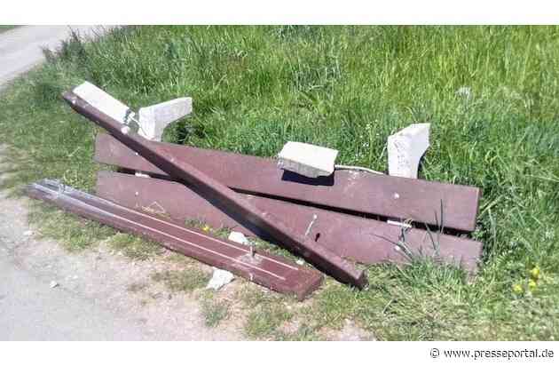 POL-UL: (BC) Kirchdorf an der Iller - Vandalen unterwegs / Am vergangenen Wochenende zerstörten Unbekannte eine Sitzbank bei Kirchdorf an der Iller.