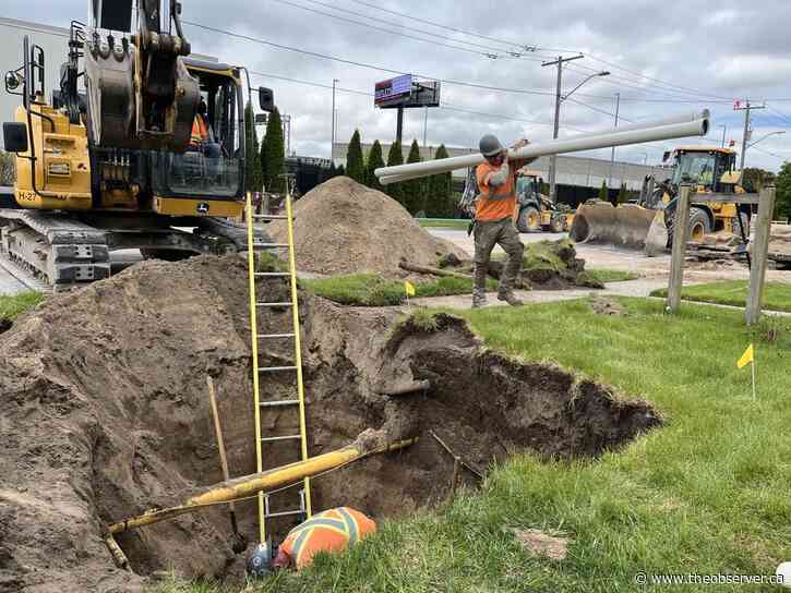 Road work resumes in Point Edward