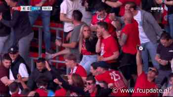 Fans PSV gaan los na 1-1 bij Ajax, spreekkoor in de Euroborg