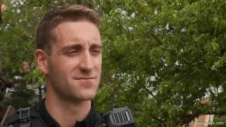 Officer who helped free man from house explosion debris describes rescue