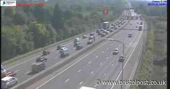 Huge M5 queues after rush hour crash at Bristol