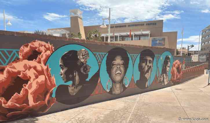 Albuquerque Reliques: A mural at Civic Plaza representing resiliency