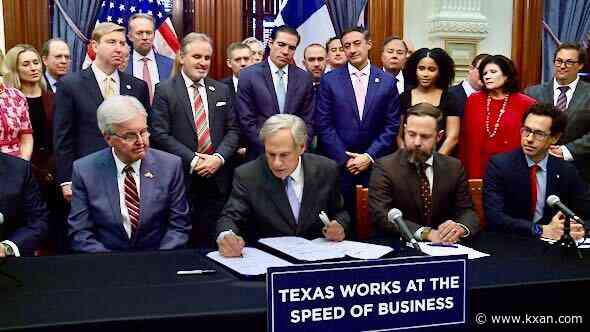 Abbott signs bill package to attract businesses to Texas