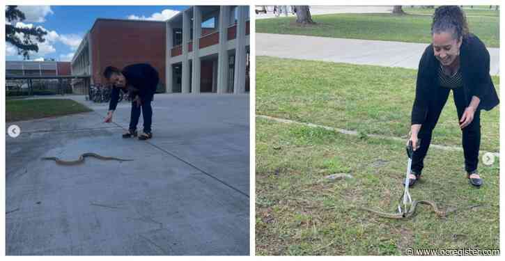 Award-winning LAUSD principal — and a wrangler of snakes